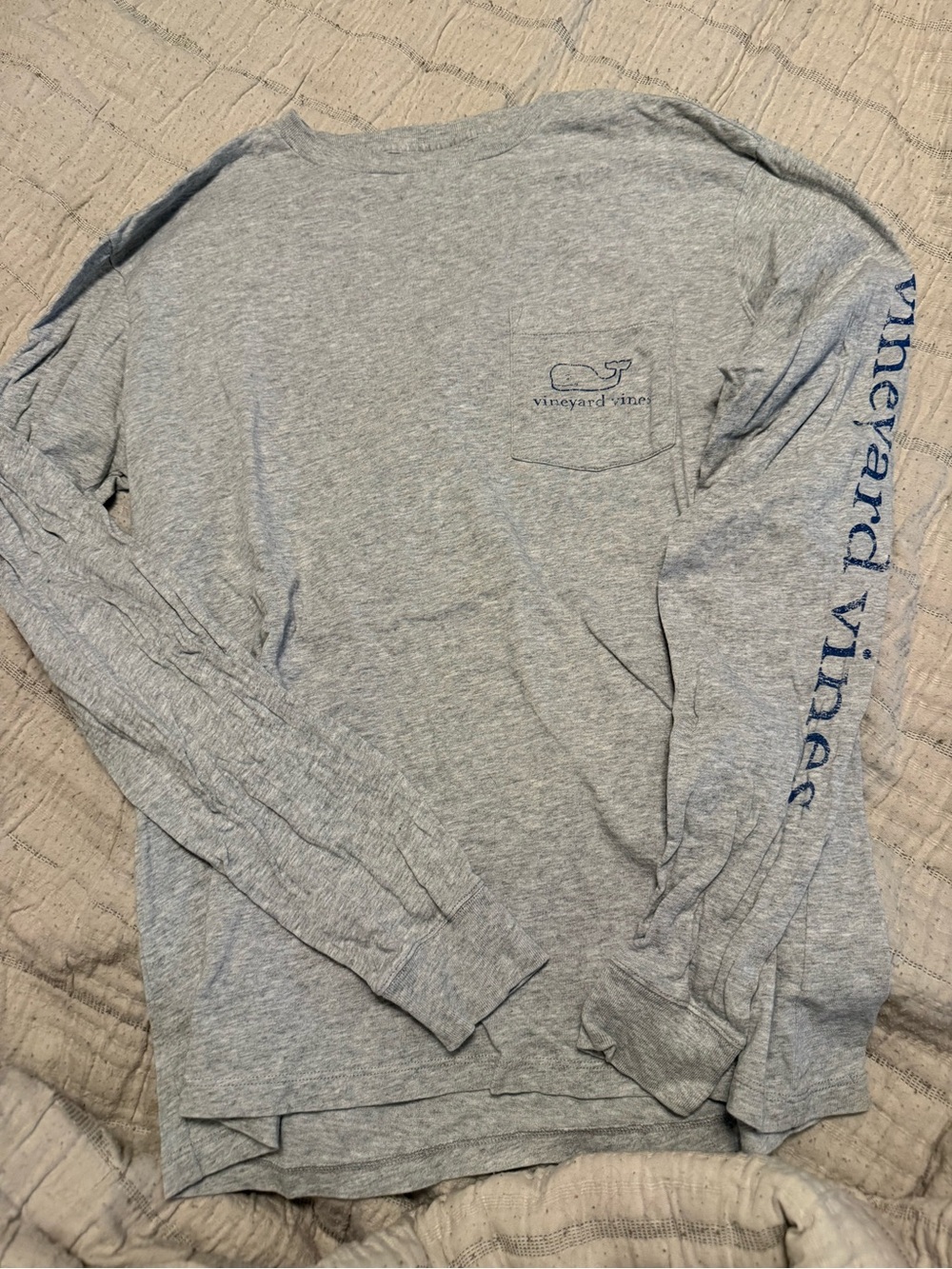 Vineyard Vines Women’s Long-Sleeve Pocket Tee - Heather Gray